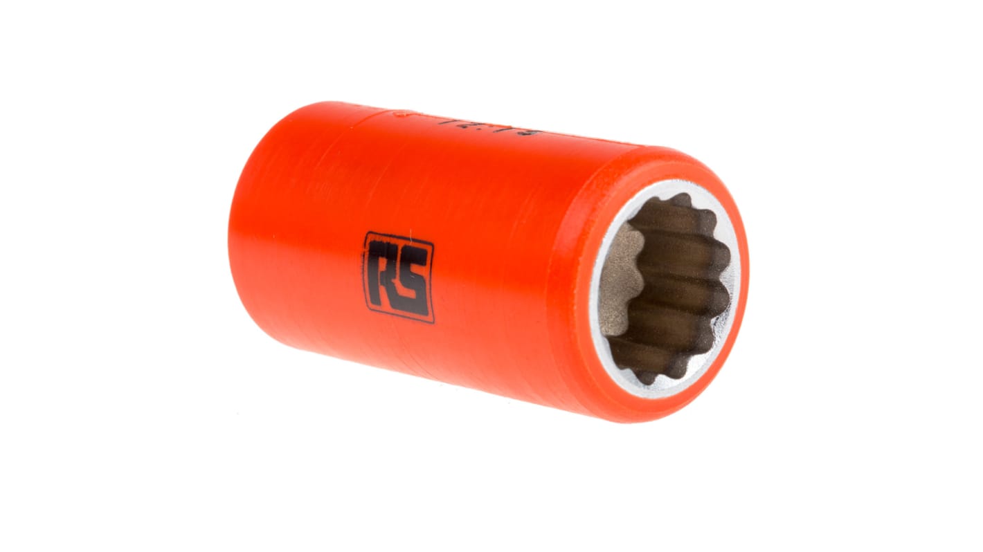 ITL Insulated Tools Ltd 1/2 in Drive 16mm Insulated Standard Socket, 12 point, VDE/1000V, 50 mm Overall Length