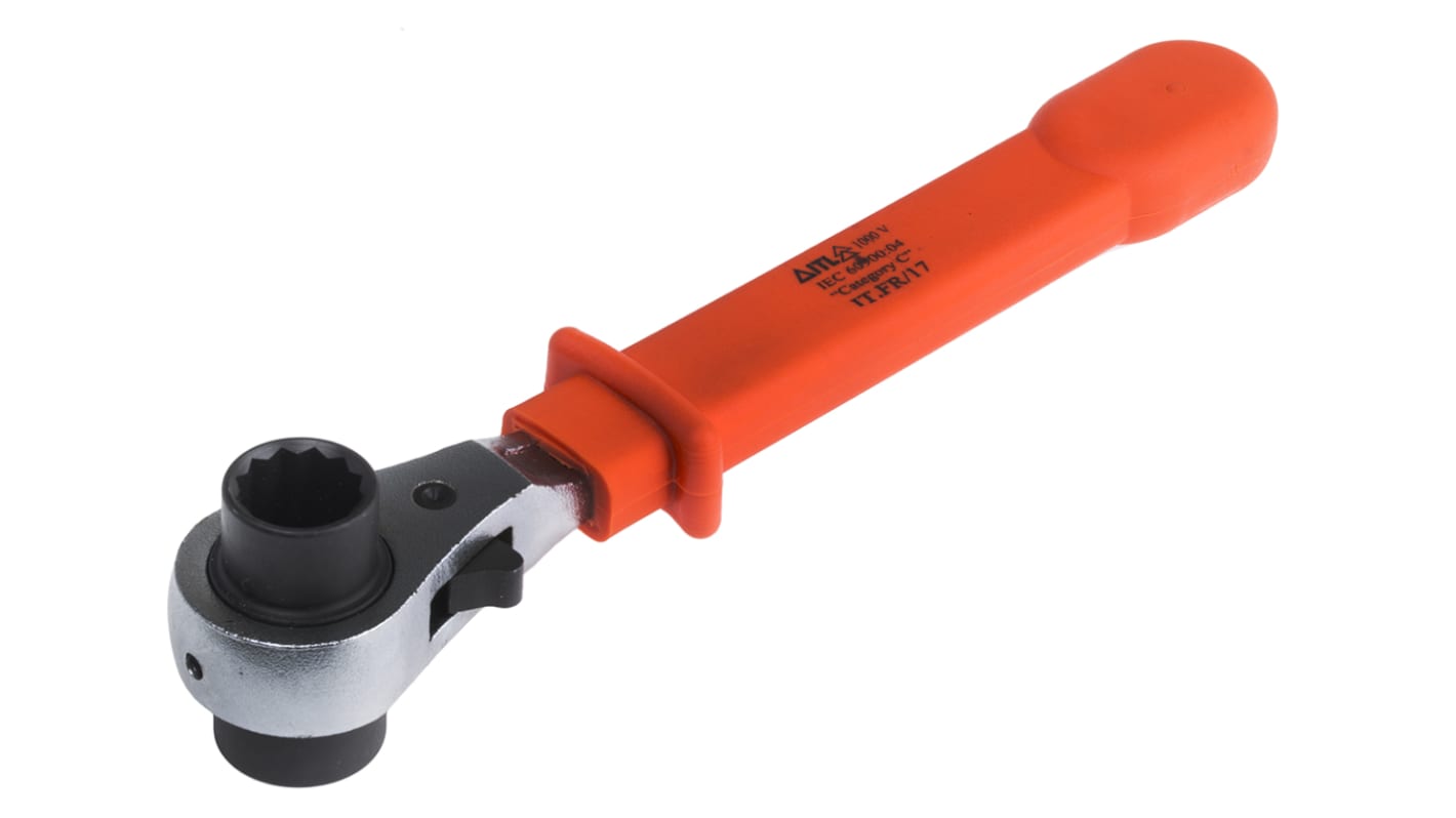 ITL Insulated Tools Ltd Socket Wrench, VDE/1000V, 250 mm Overall