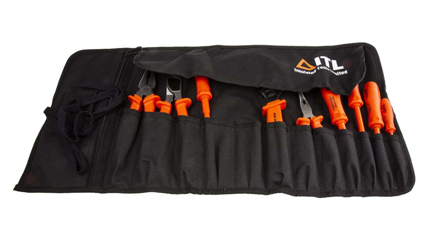 ITL Insulated Tools Ltd 9 Piece Electricians Tool Kit, VDE Approved