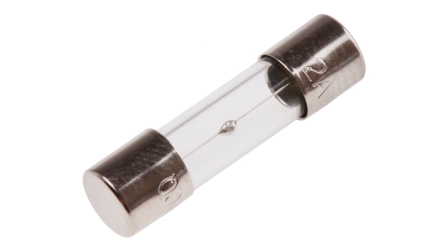 RS PRO 2A T Glass Cartridge Fuse, 5 x 20mm