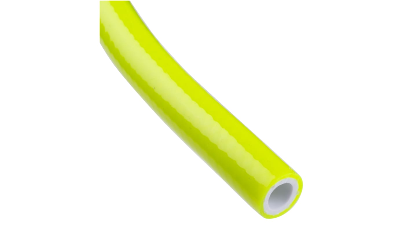 RS PRO PVC, Hose Pipe, 8mm ID, 13.5mm OD, Yellow, 30m