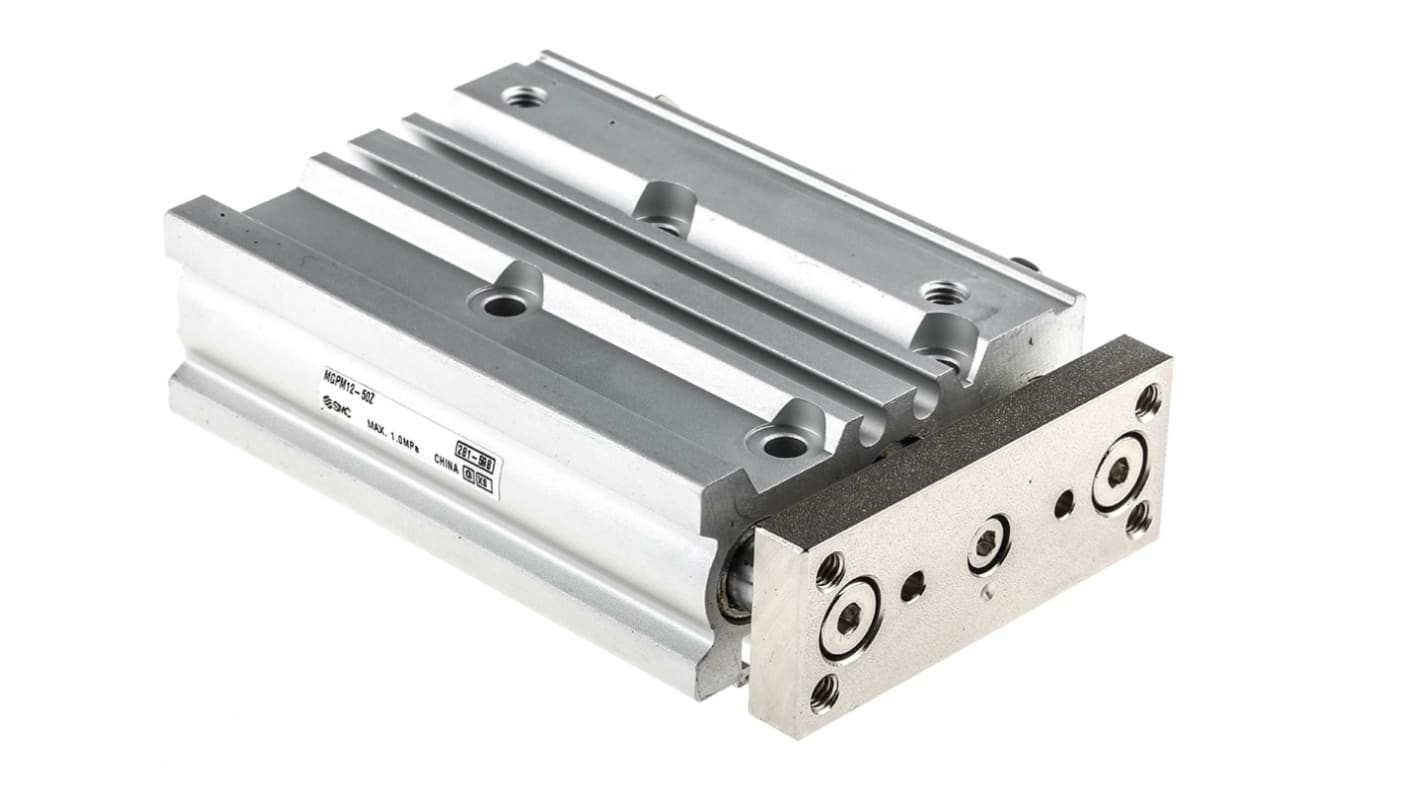 SMC Pneumatic Guided Cylinder - 12mm Bore, 50mm Stroke, MGP-Z Series, Double Acting