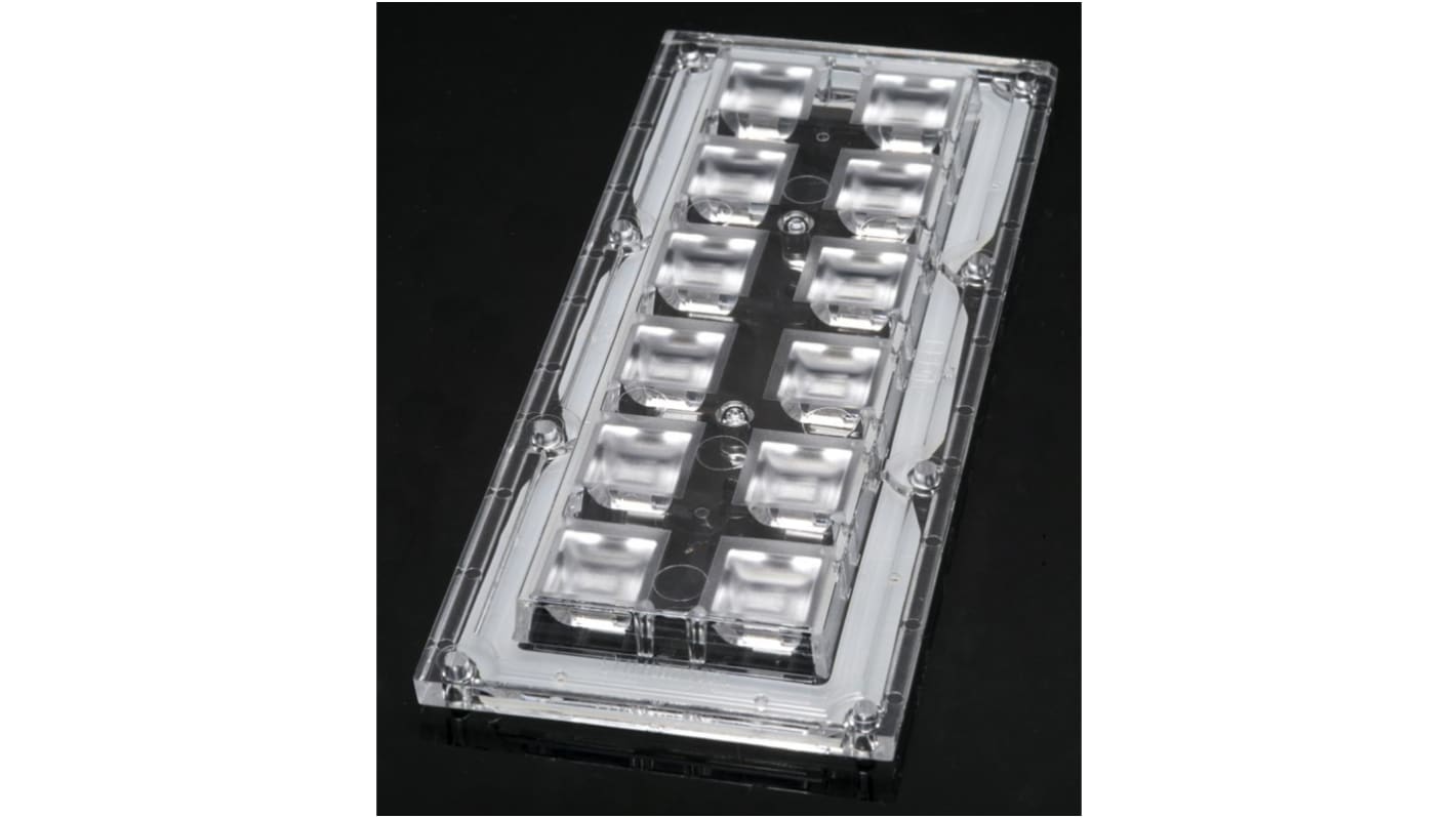 Lente LED Ledil, 12 LEDs, 173 x 71.4 x 11.39mm, Rectangular, Serie High Bay