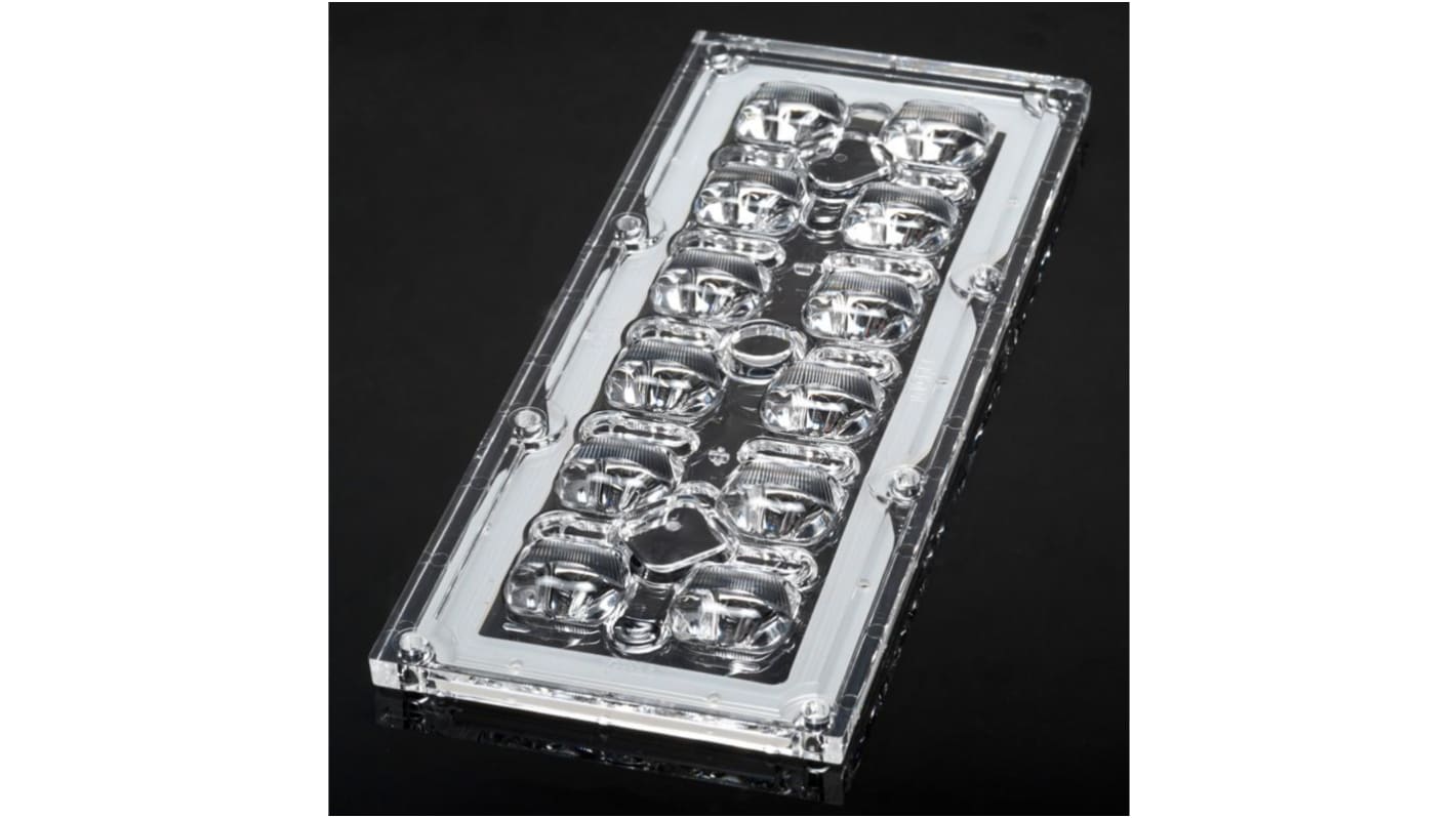 Ledil CS14143_STRADA-IP-2X6-T3, Strada-IP Series 12-Way LED Lens, Rectangular Beam