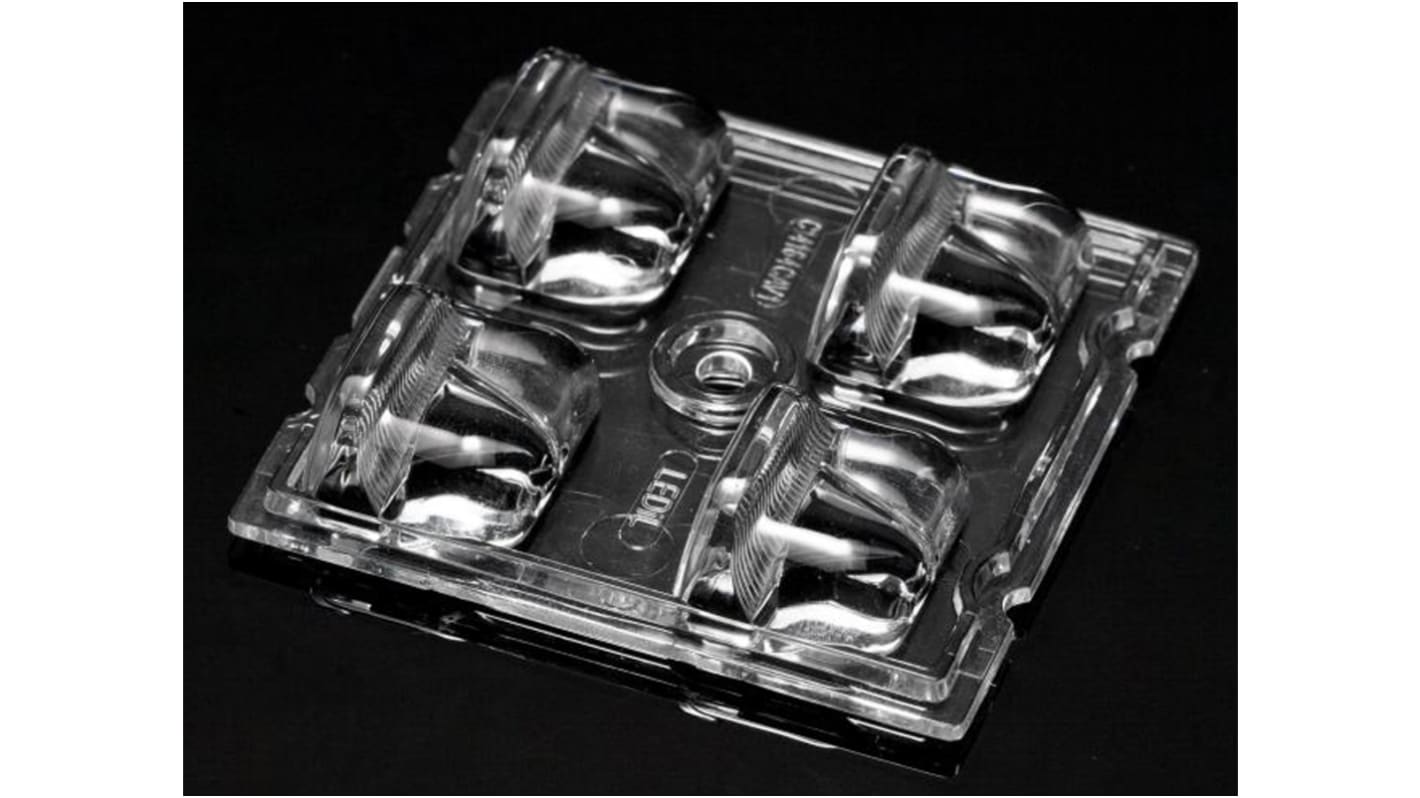 Ledil C14164_STRADA-2X2-ME-WIDE1, Strada-Module Series 4-Way LED Lens, Square Beam