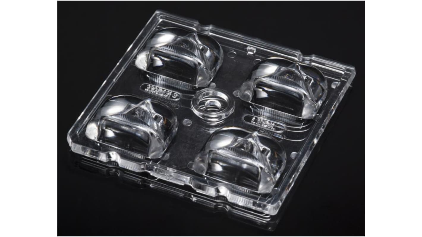 Ledil C13301_STRADA-2X2-T3, Strada-Module Series 4-Way LED Lens, Square Beam