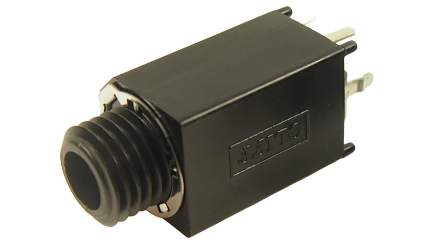 Conector jack estéreo de 6.35 mm Hembra RS PRO, Montaje en PCB