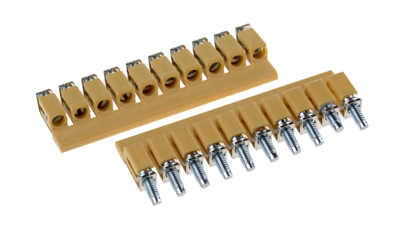 RS PRO Jumper Bar for Use with DIN Rail Terminal Blocks