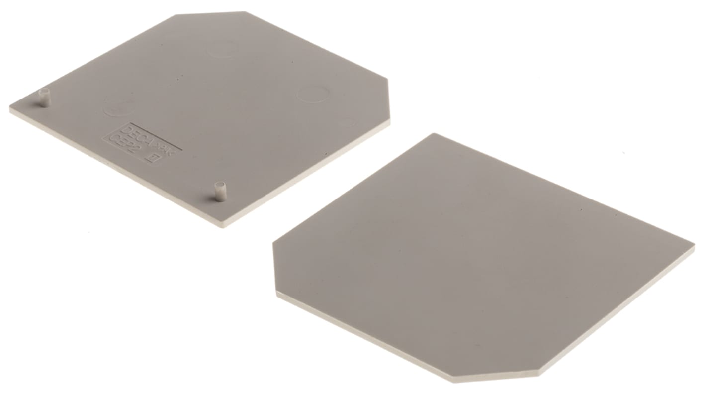 RS PRO End Cover for Use with DIN Rail Terminal Blocks