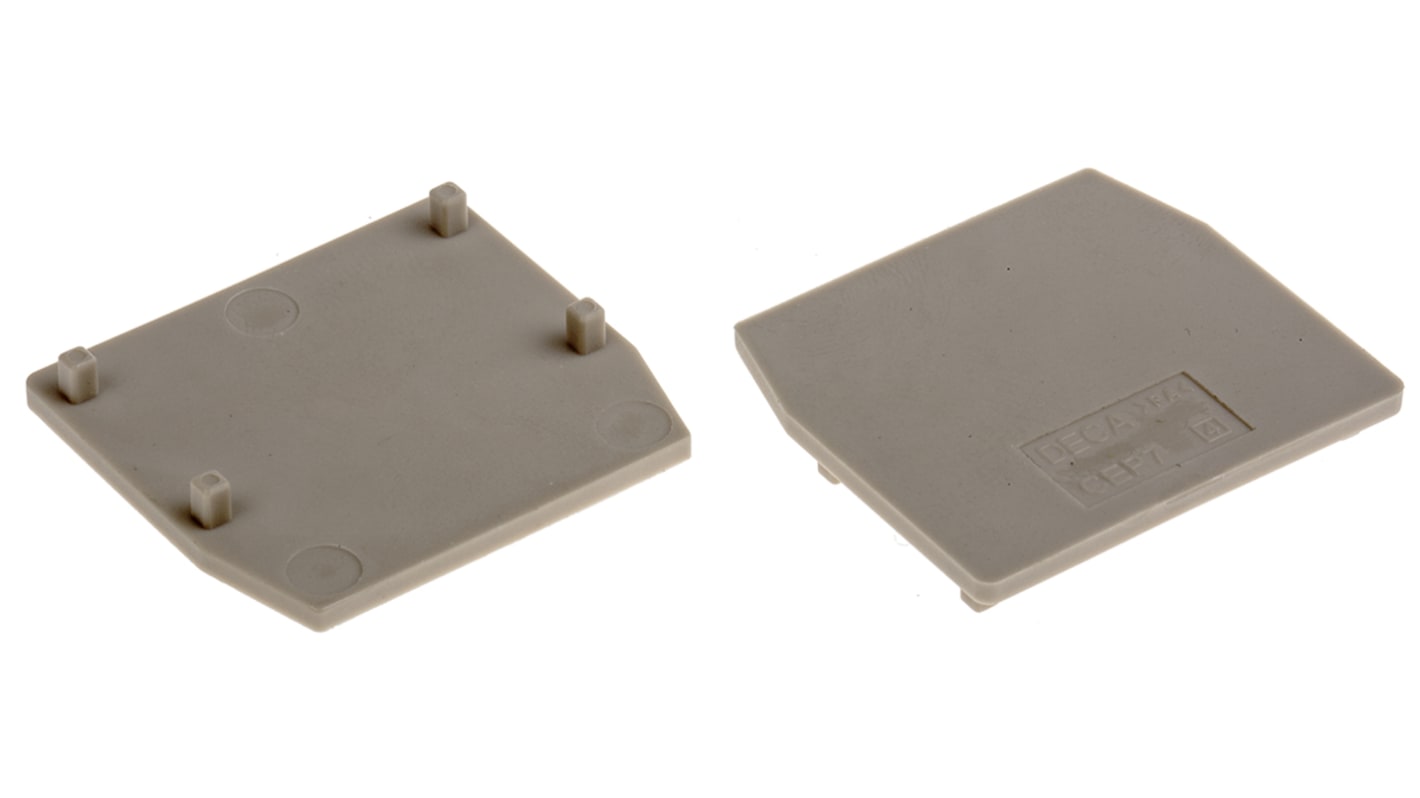 RS PRO End Cover for Use with DIN Rail Terminal Blocks