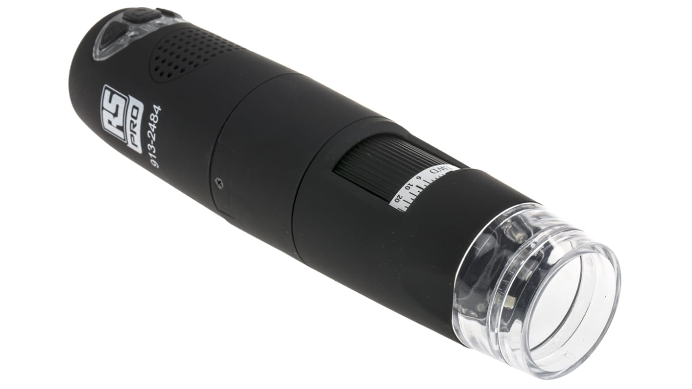 Microscope numérique RS PRO, grossissement de 10 → 160X, 1 280 x 1 024 pixels
