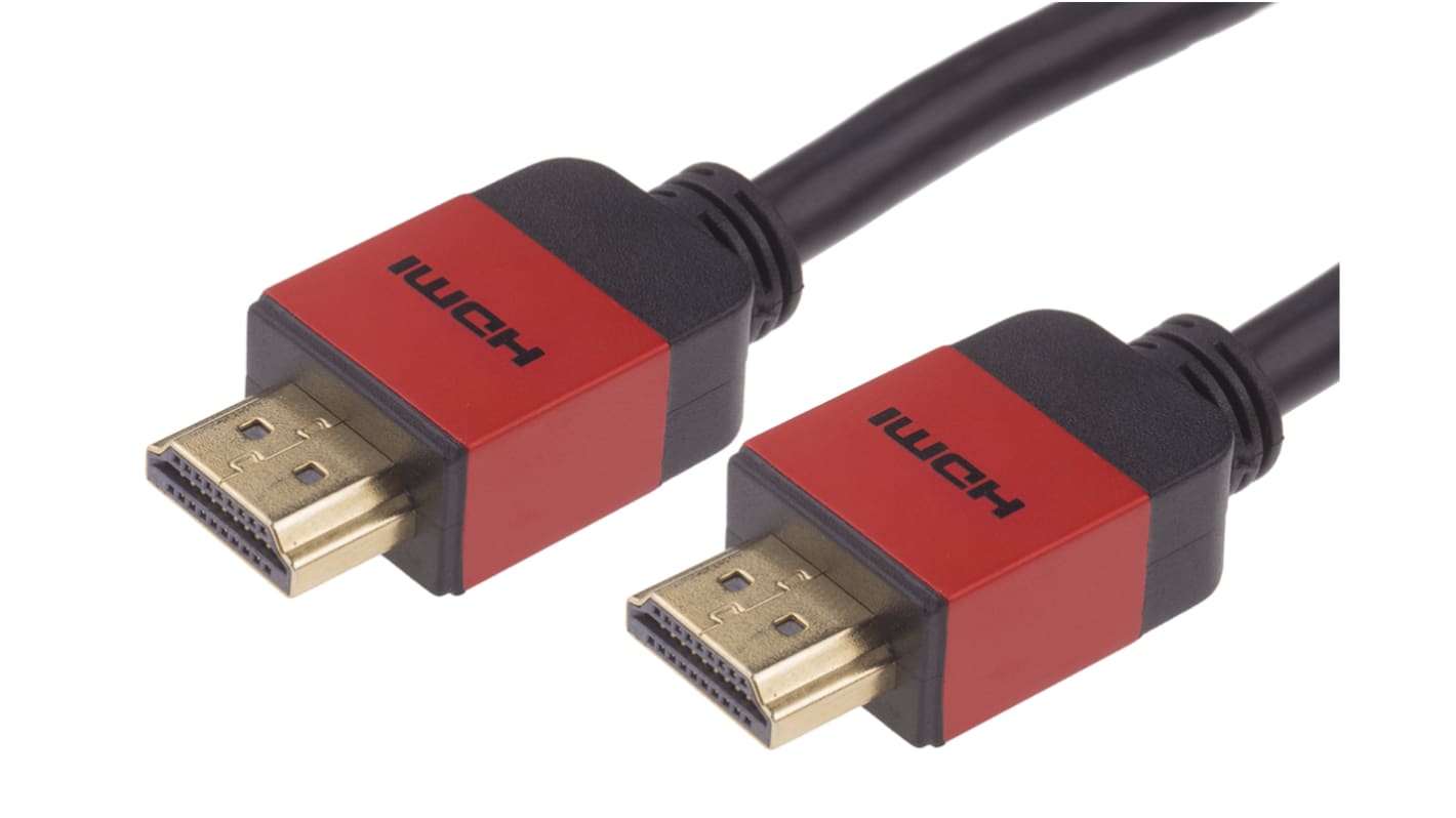 RS PRO HDMI-Kabel A HDMI Stecker B HDMI Stecker, 7.5m, Rot