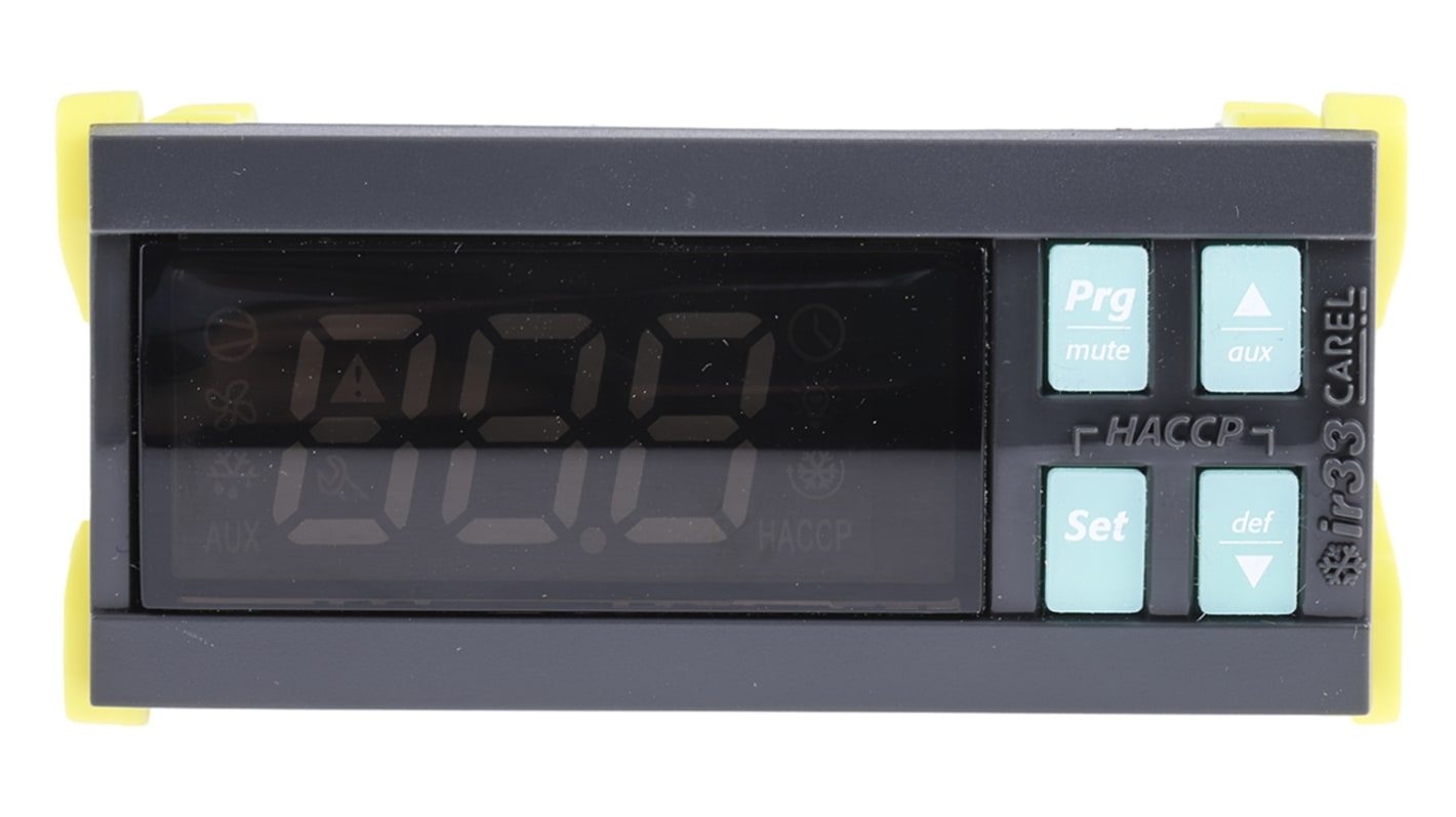 Carel IR33 Panel Mount PID Temperature Controller, 76.2 x 34.2mm 4 Input, 4 Output Relay, 115 → 230 V ac Supply