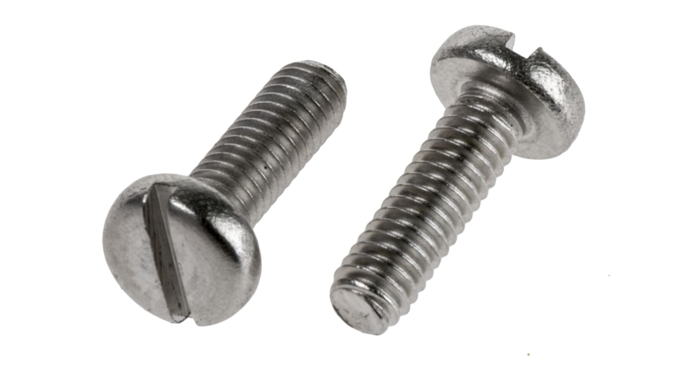 Śruby maszynowe M2.5 łeb z łbem walcowym soczewkowym Stal nierdzewna długość 8.0mm skok 0.45mm