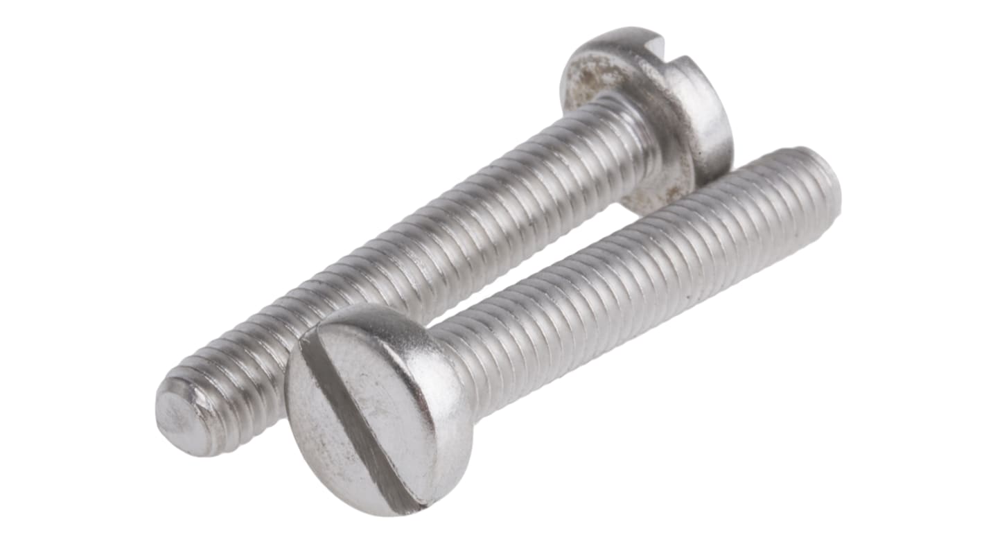 Śruby maszynowe M6 łeb z łbem walcowym soczewkowym Stal nierdzewna długość 35.0mm skok 1.0mm