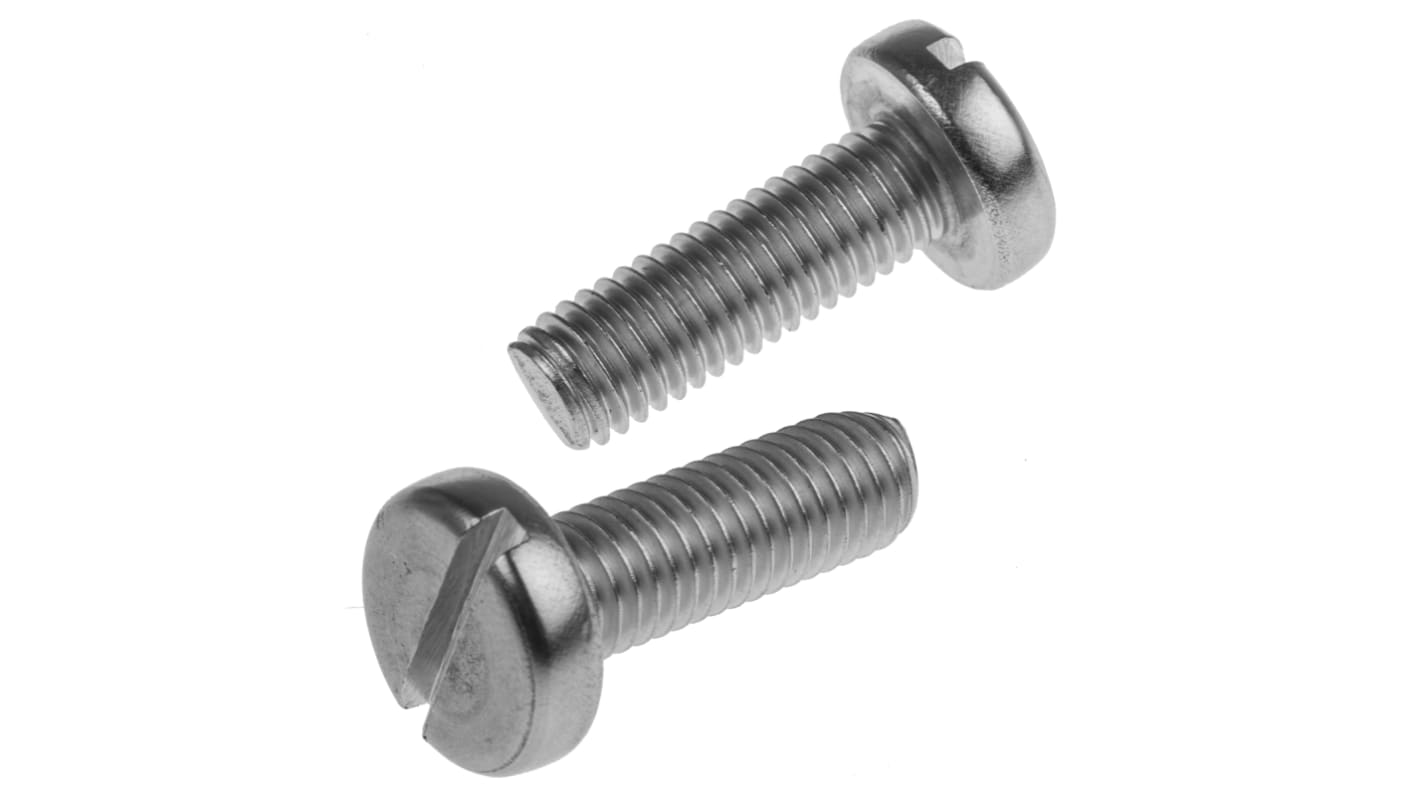 Śruby maszynowe M8 łeb z łbem walcowym soczewkowym Stal nierdzewna długość 25.0mm skok 1.25mm