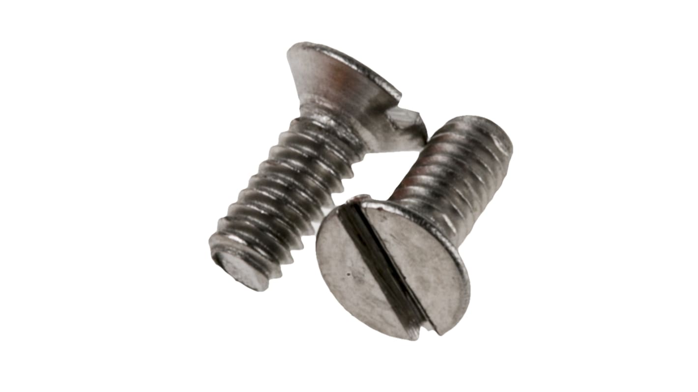 Śruby maszynowe M2 łeb z łbem stożkowym Stal nierdzewna długość 5.0mm skok 0.40mm