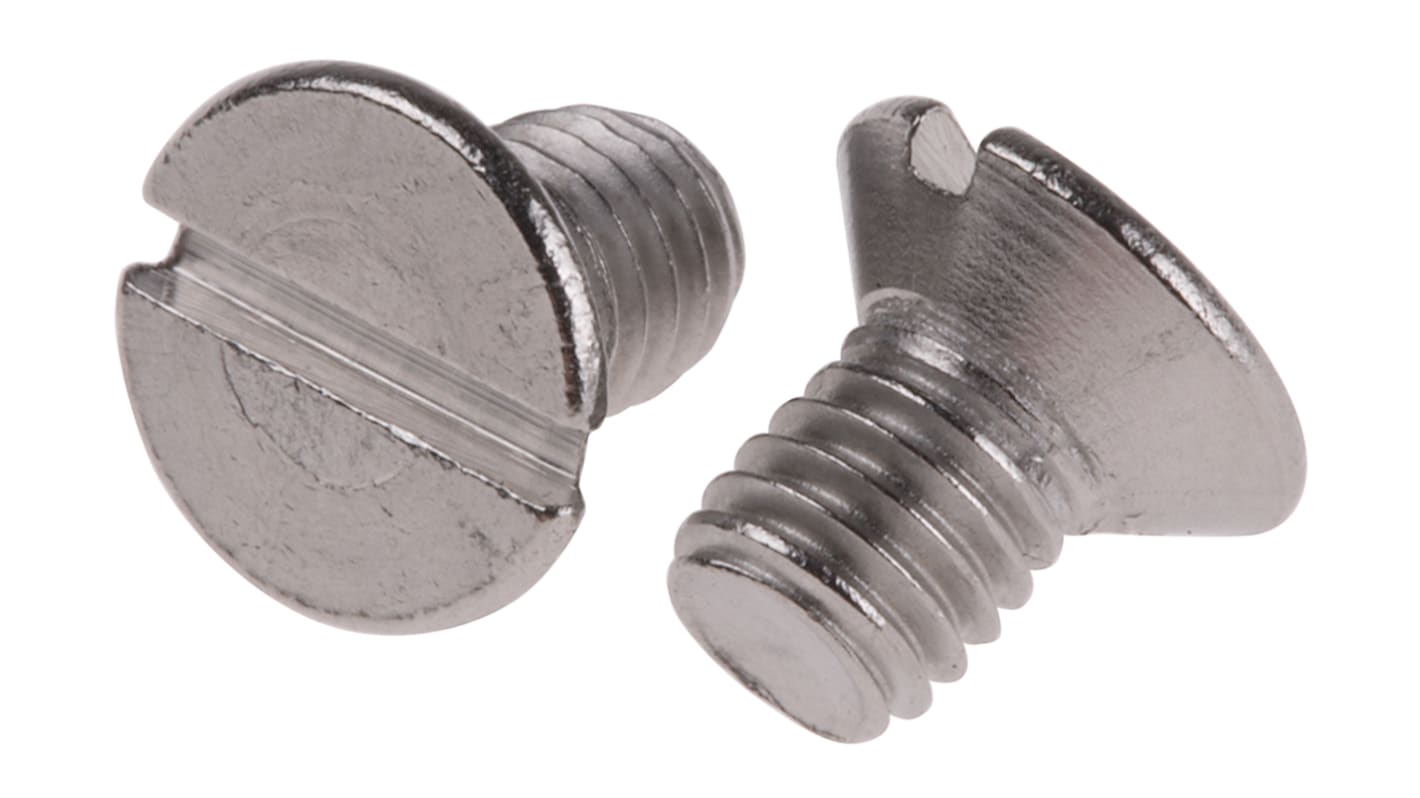 Śruby maszynowe M5 łeb z łbem stożkowym Stal nierdzewna długość 8.0mm skok 0.80mm