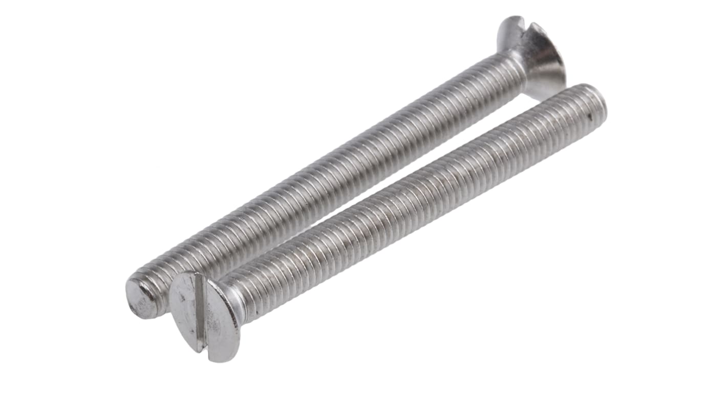 Śruby maszynowe M5 łeb z łbem stożkowym Stal nierdzewna długość 50.0mm skok 0.80mm