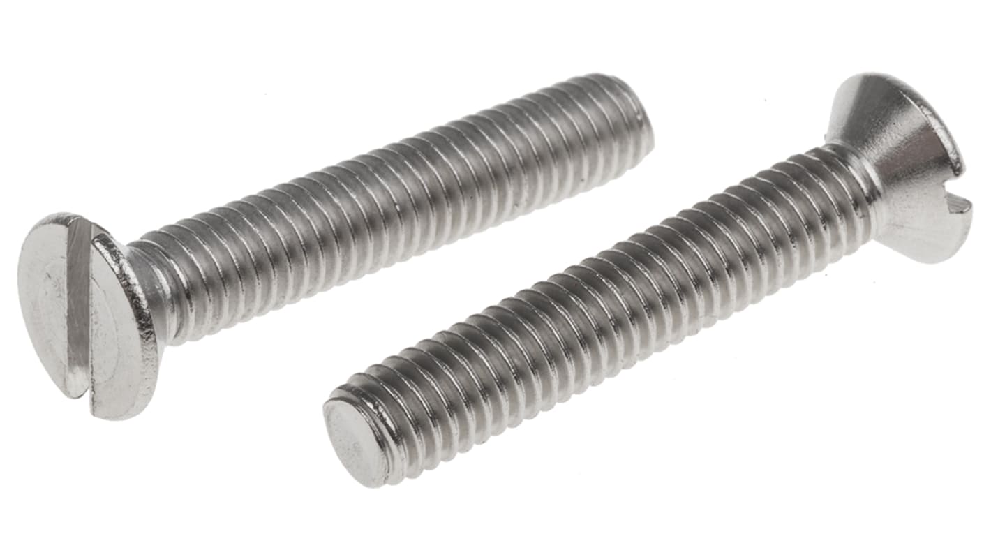 Śruby maszynowe M6 łeb z łbem stożkowym Stal nierdzewna długość 35.0mm skok 1.0mm