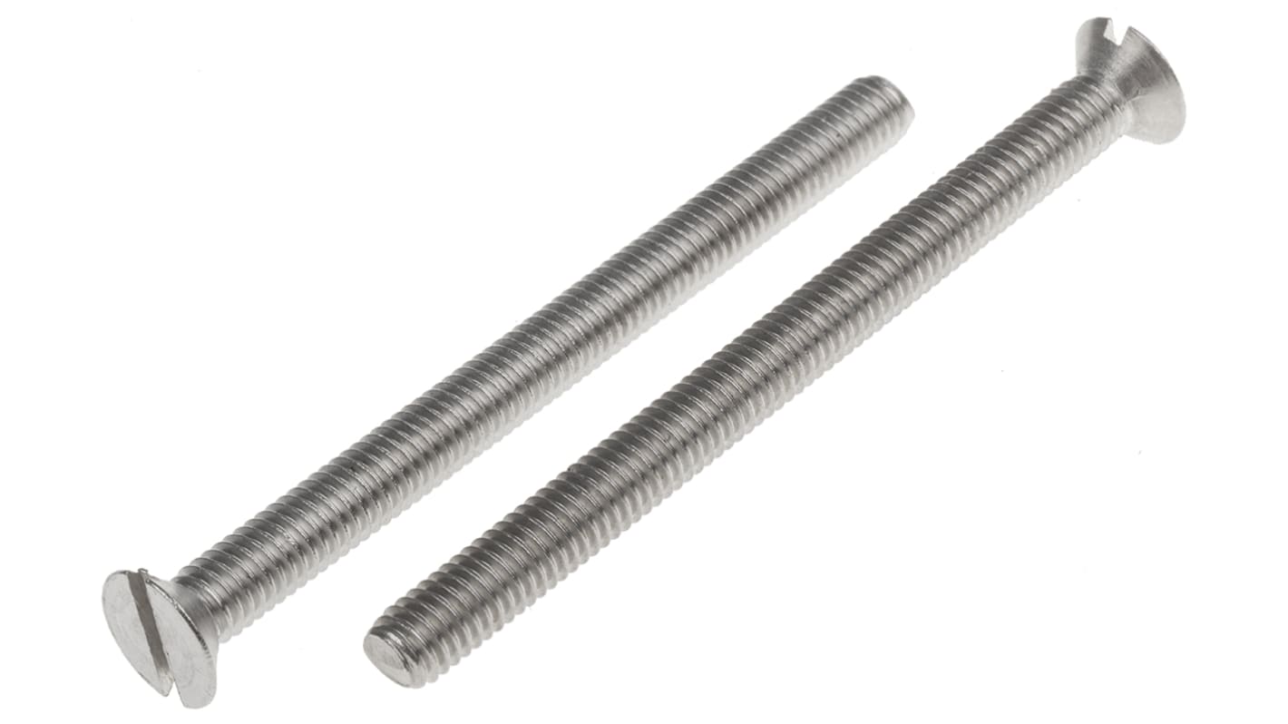 Śruba maszynowa M6 łeb z łbem stożkowym Stal nierdzewna długość 75.0mm skok 1.0mm