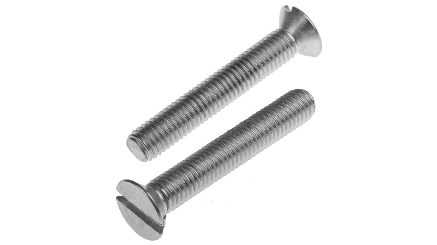 Śruby maszynowe M8 łeb z łbem stożkowym Stal nierdzewna długość 50.0mm skok 1.25mm