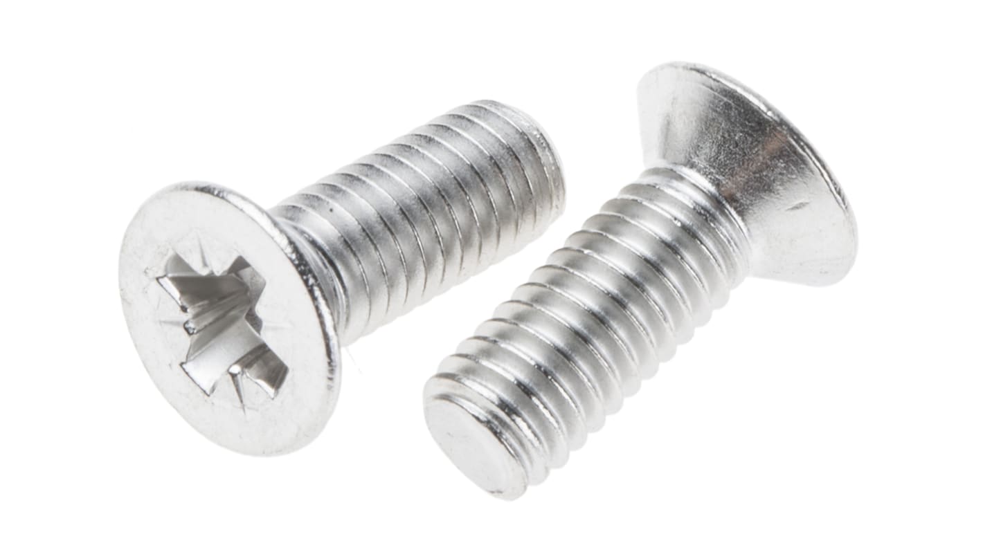 Vite metrica a testa Svasata RS PRO M6, in Acciaio inox, 16.0mm
