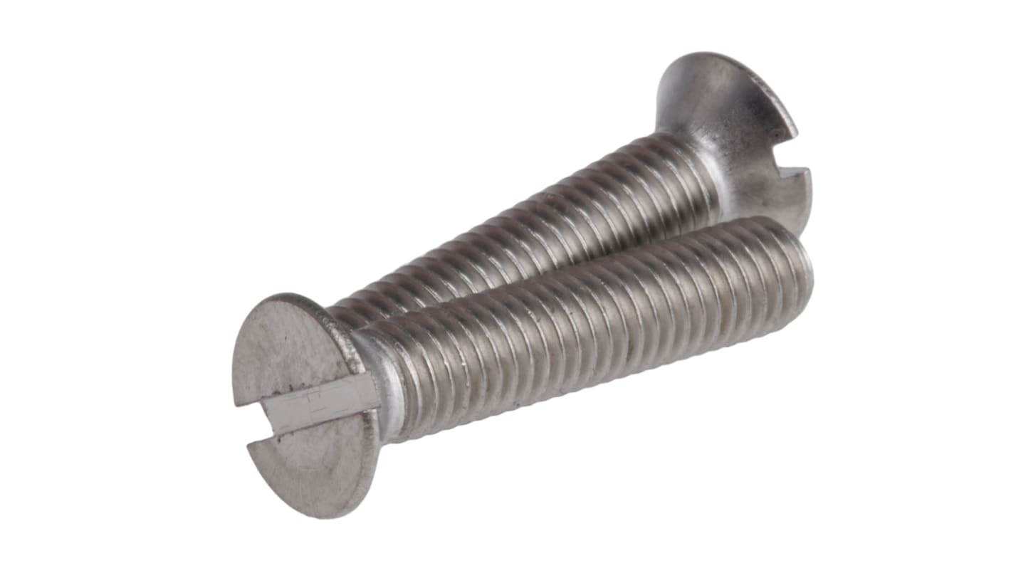 Śruby maszynowe M5 łeb z łbem stożkowym Stal nierdzewna długość 25.0mm skok 0.80mm