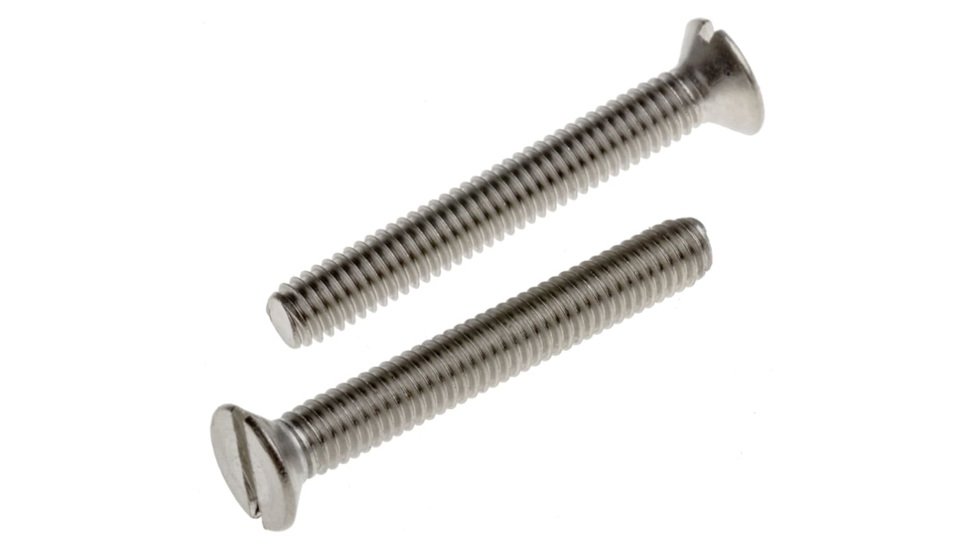 Śruba maszynowa M4 łeb z łbem stożkowym Stal nierdzewna długość 30.0mm skok 0.70mm