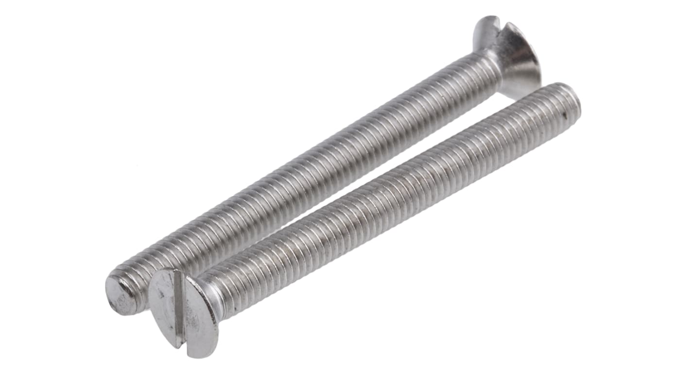 Śruby maszynowe M5 łeb z łbem stożkowym Stal nierdzewna długość 50.0mm skok 0.80mm