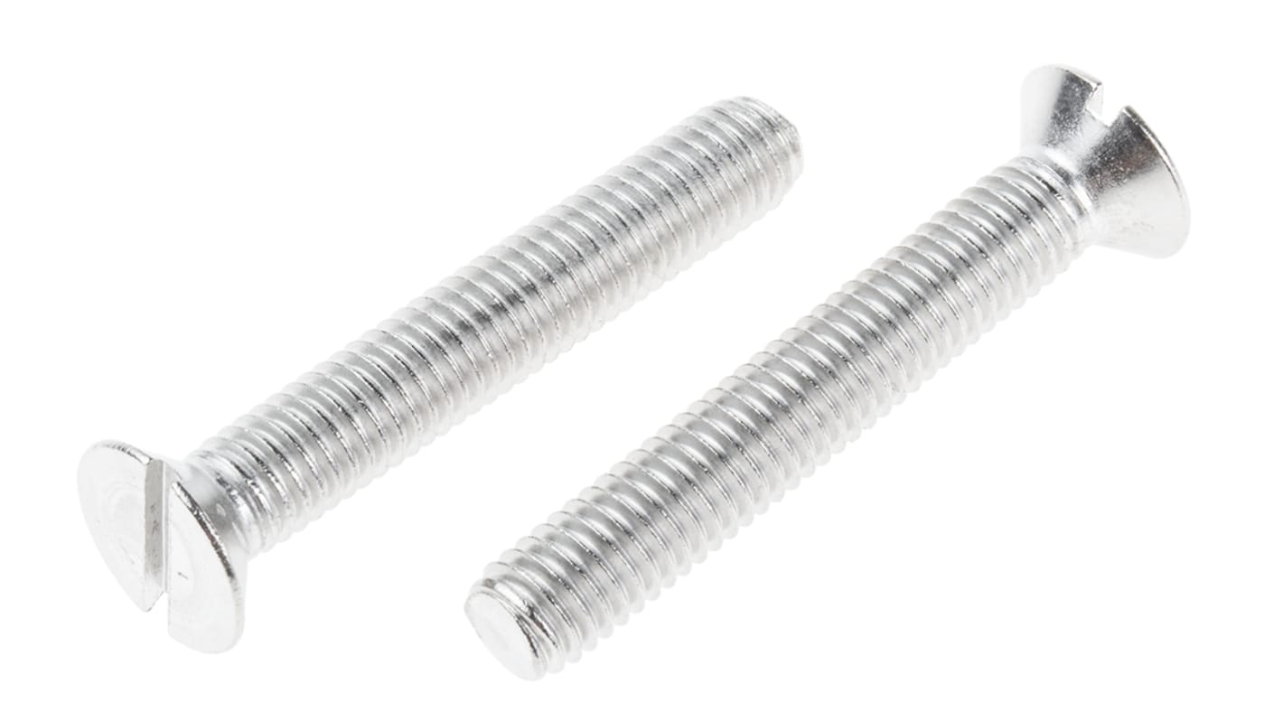 Śruby maszynowe M8 łeb z łbem stożkowym Stal nierdzewna długość 50.0mm skok 1.25mm