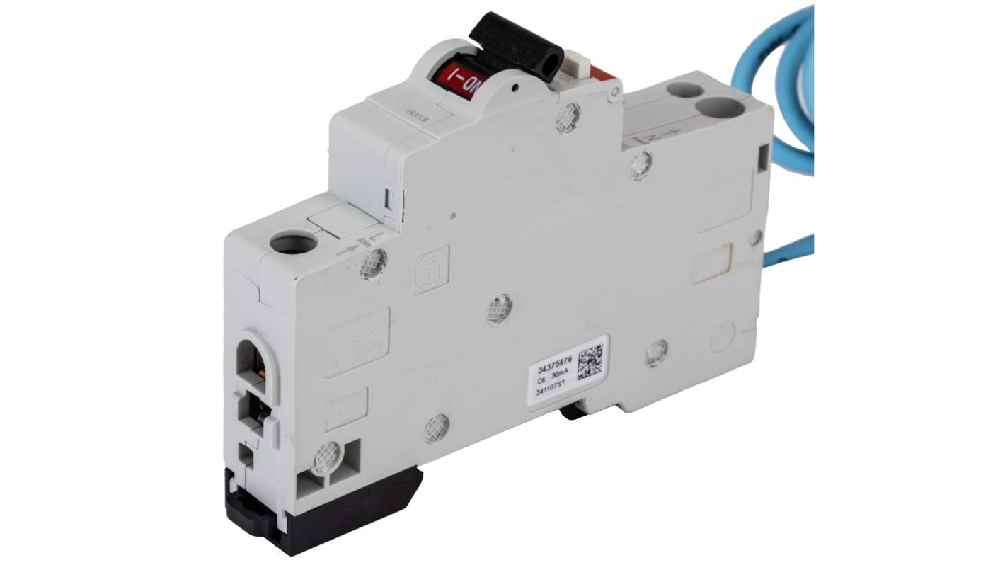 ABB RCBO, 6A Current Rating, 1P+N Poles, 30mA Trip Sensitivity, Type C, System Pro M Compact Range