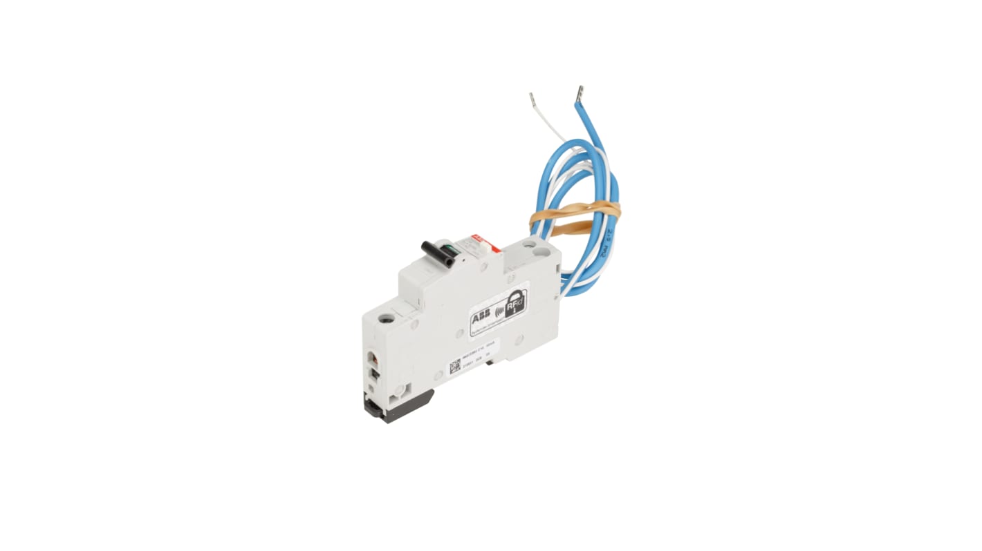 ABB RCBO, 16A Current Rating, 1P+N Poles, 30mA Trip Sensitivity, Type C, System Pro M Compact Range