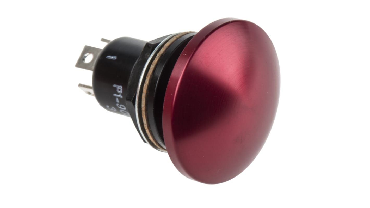 Otto Push Button Switch, Momentary, Panel Mount, SPDT, 28 V dc, 115V ac, IP68S