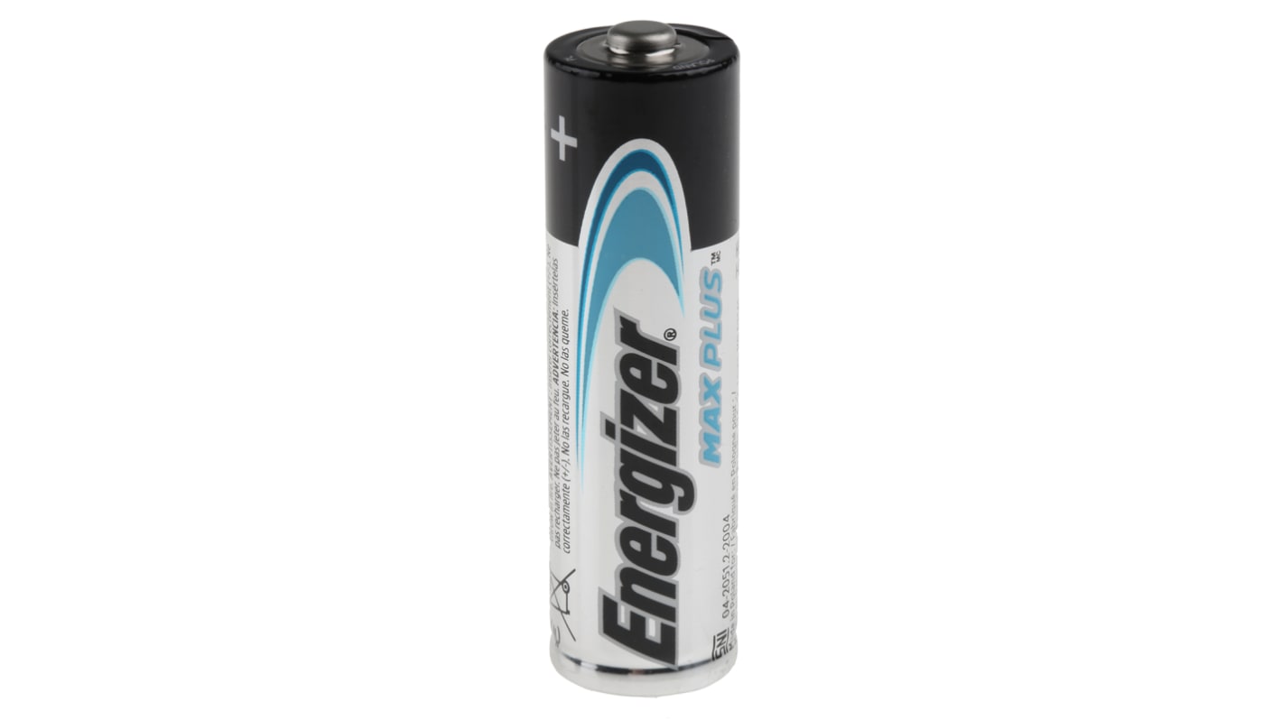 Energizer Energizer MAX PLUS Alkaline, Zinc Manganese Dioxide AA Batteries 1.5V
