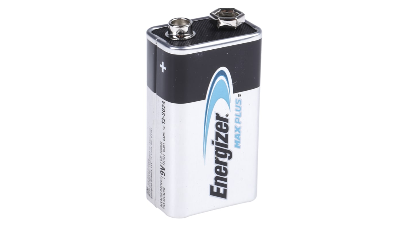 Batterie 9V Energizer, 600mAh, Alcaline, zinco e diossido di manganese