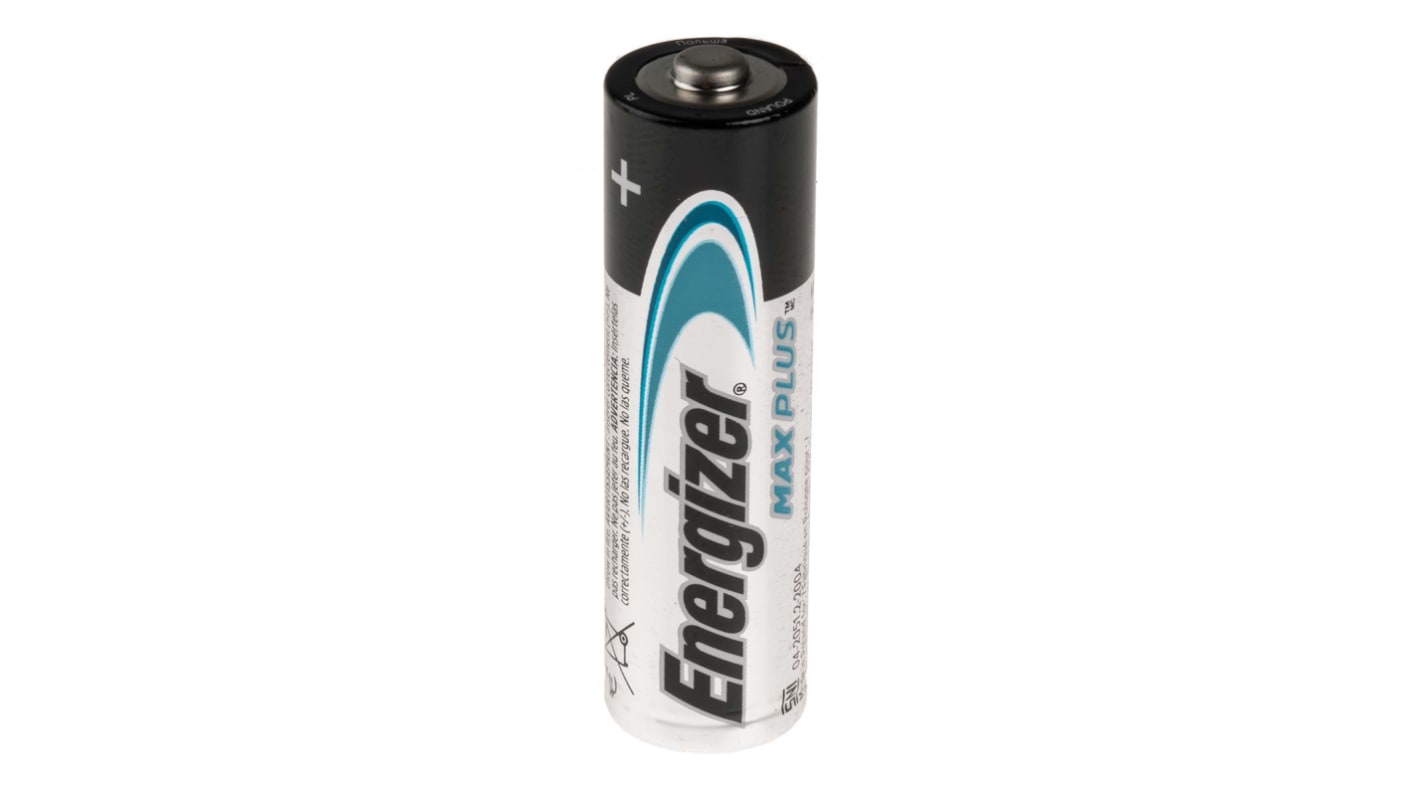 Energizer Energizer MAX PLUS Alkaline, Zinc Manganese Dioxide AA Batteries 1.5V