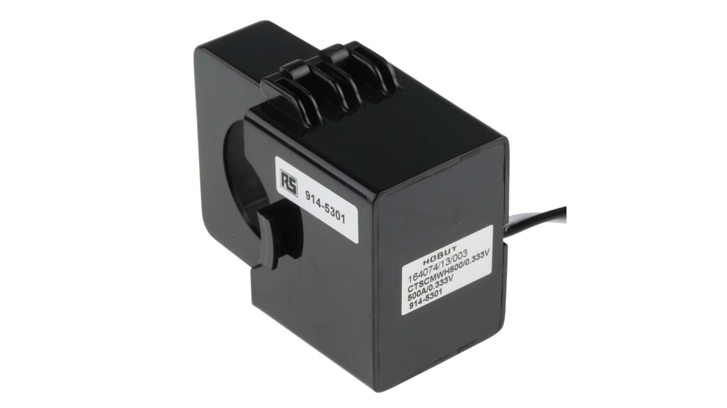 HOBUT CTSCM Series Split Core Current Transformer, 500A Input, 333 mV Output, 35mm Bore