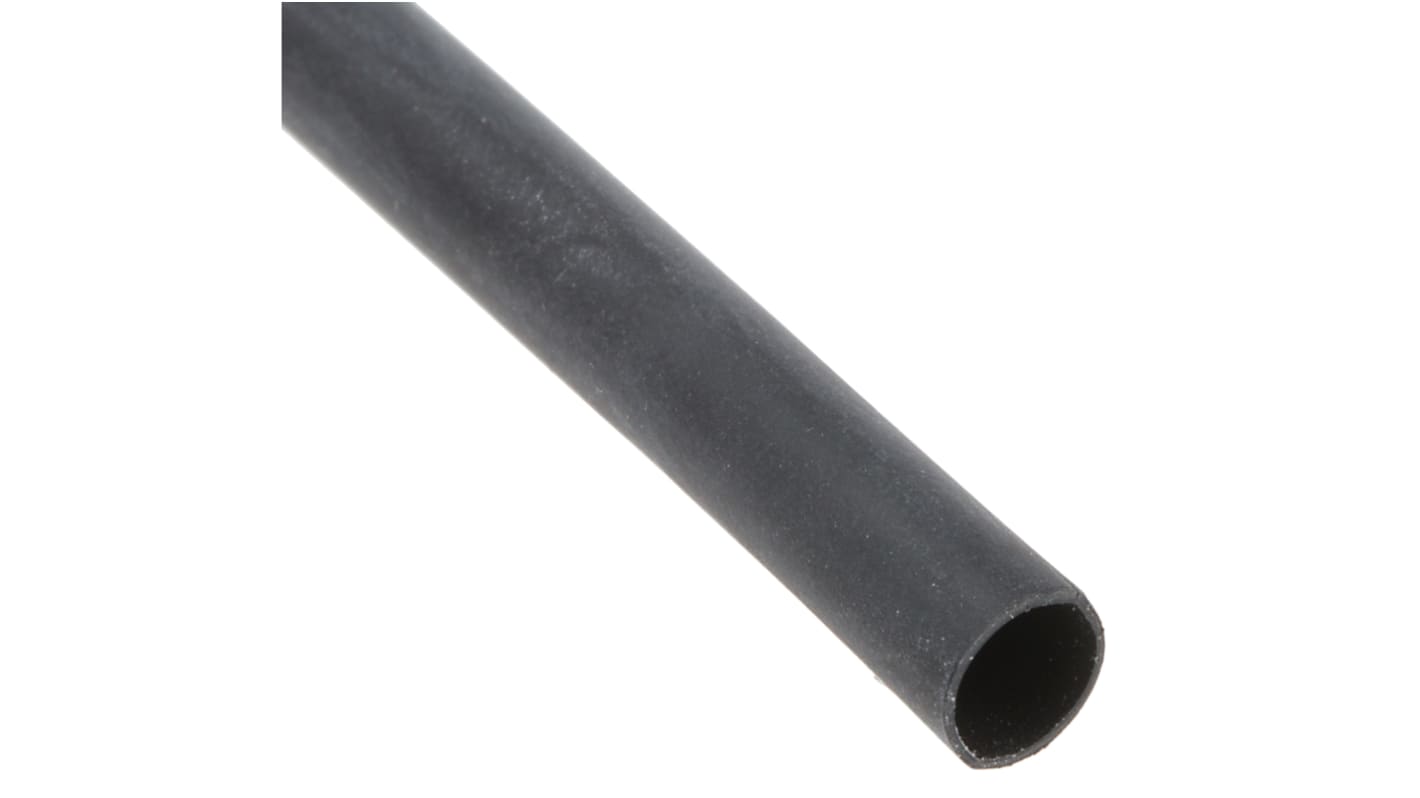 HellermannTyton Adhesive Lined Heat Shrink Tubing, Black 4mm Sleeve Dia. x 1.2m Length 4:1 Ratio, TA42 Series