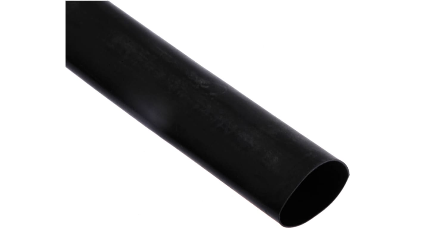 HellermannTyton Adhesive Lined Heat Shrink Tubing, Black 24mm Sleeve Dia. x 1.2m Length 4:1 Ratio, TA42 Series