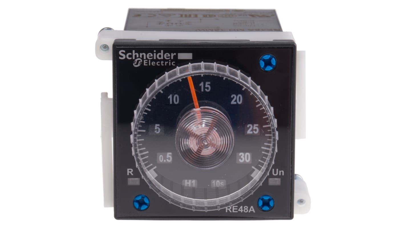 Schneider Electric Harmony Time Series Panel Mount Timer Relay, 24 → 240V ac/dc, 2-Contact, 0.02 s →