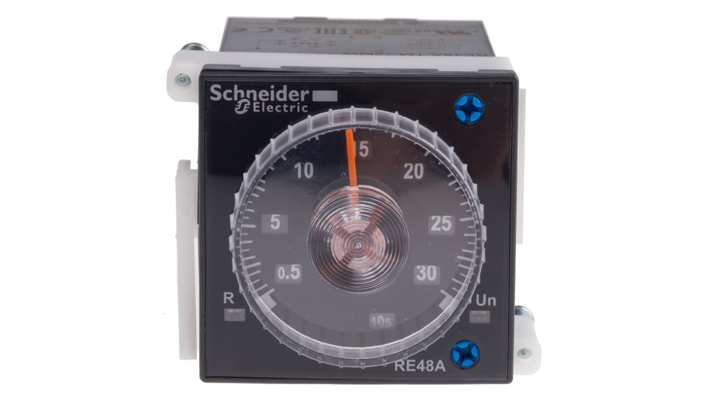 Schneider Electric Harmony Time Series Panel Mount Timer Relay, 24 → 240V ac/dc, 2-Contact, 0.02 s →