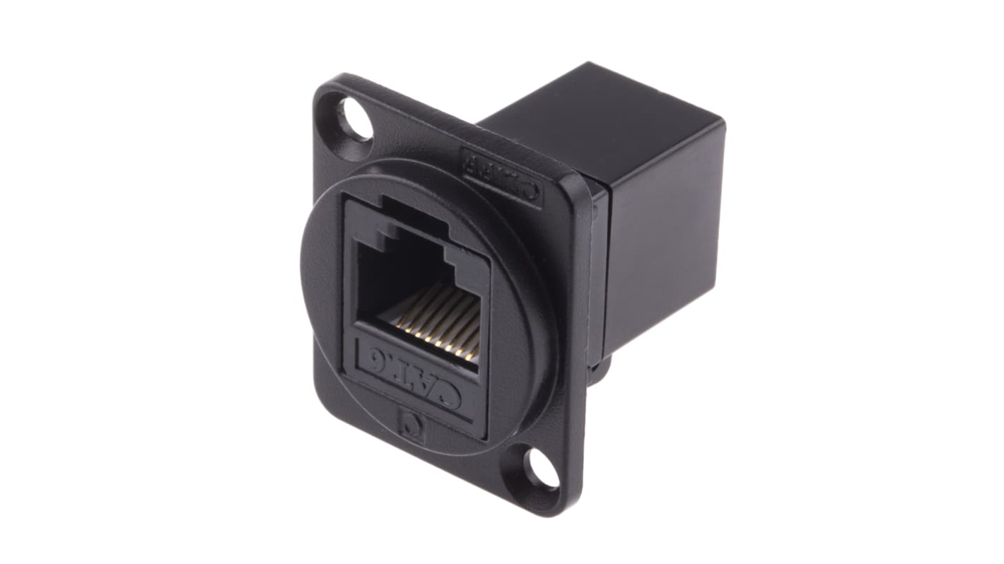 RS PRO 2-Port RJ45 Feedthrough Connector, Cat6, UTP