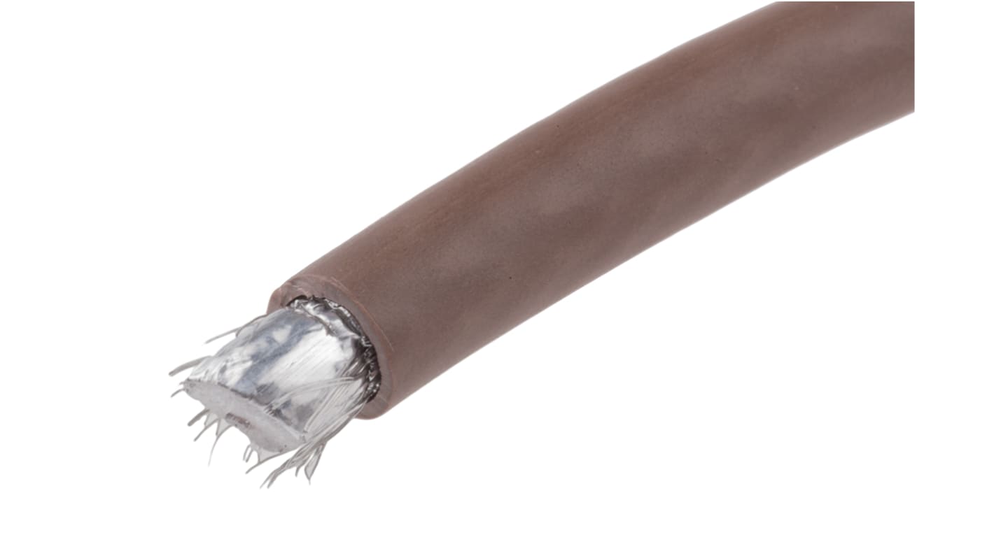 RS PRO RG6 SDI-Koaxialkabel, Verlegekabel, 75 Ω, 100m, Aussen ø 6.5mm, Braun