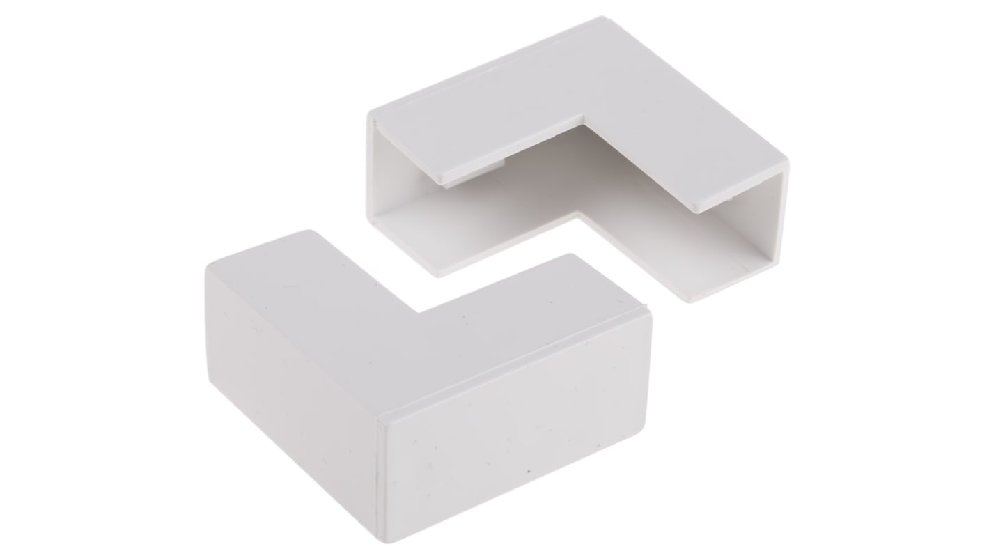 RS PRO Kabelkanal tilbehør PVC Udvendig vinkel 16 x 16mm