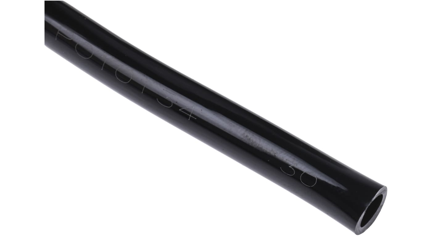 RS PRO CPU Druckluftrohr Polyurethan Schwarz, Innen-Ø 4mm / Außen 6mm x 30m bis 10 bar