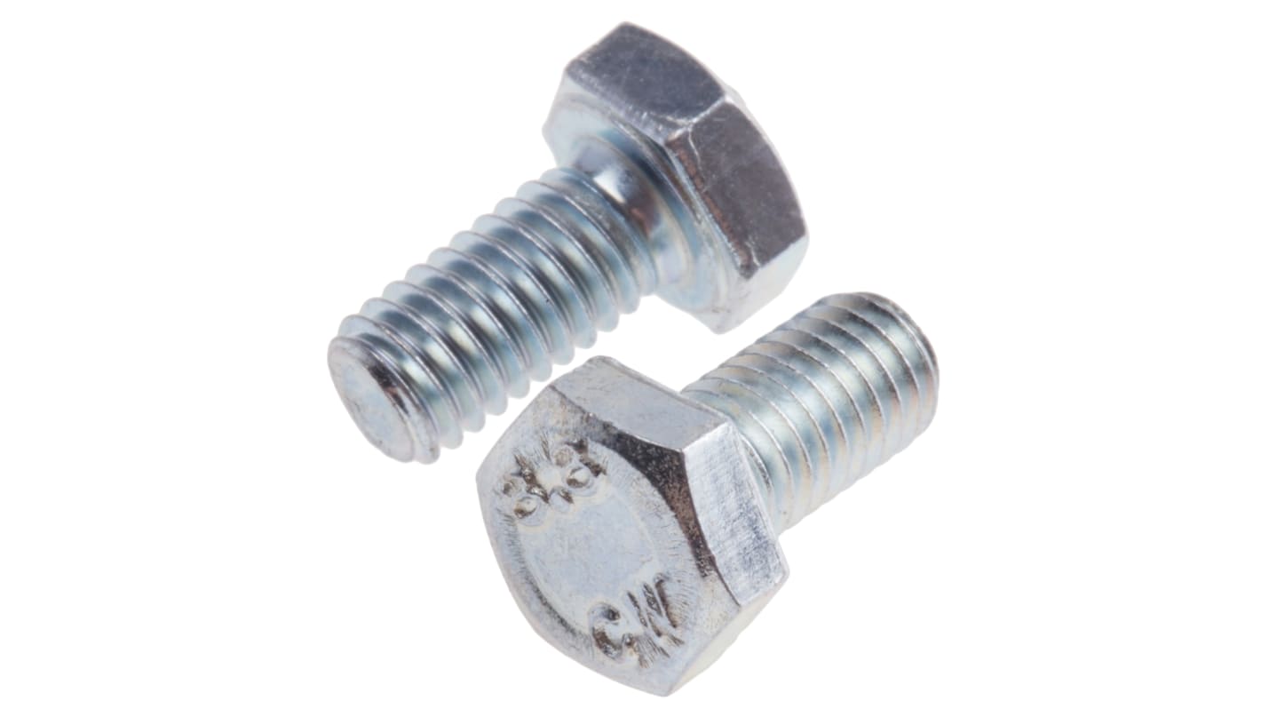 Vis à tête hexagonale Acier, M6 x 12mm