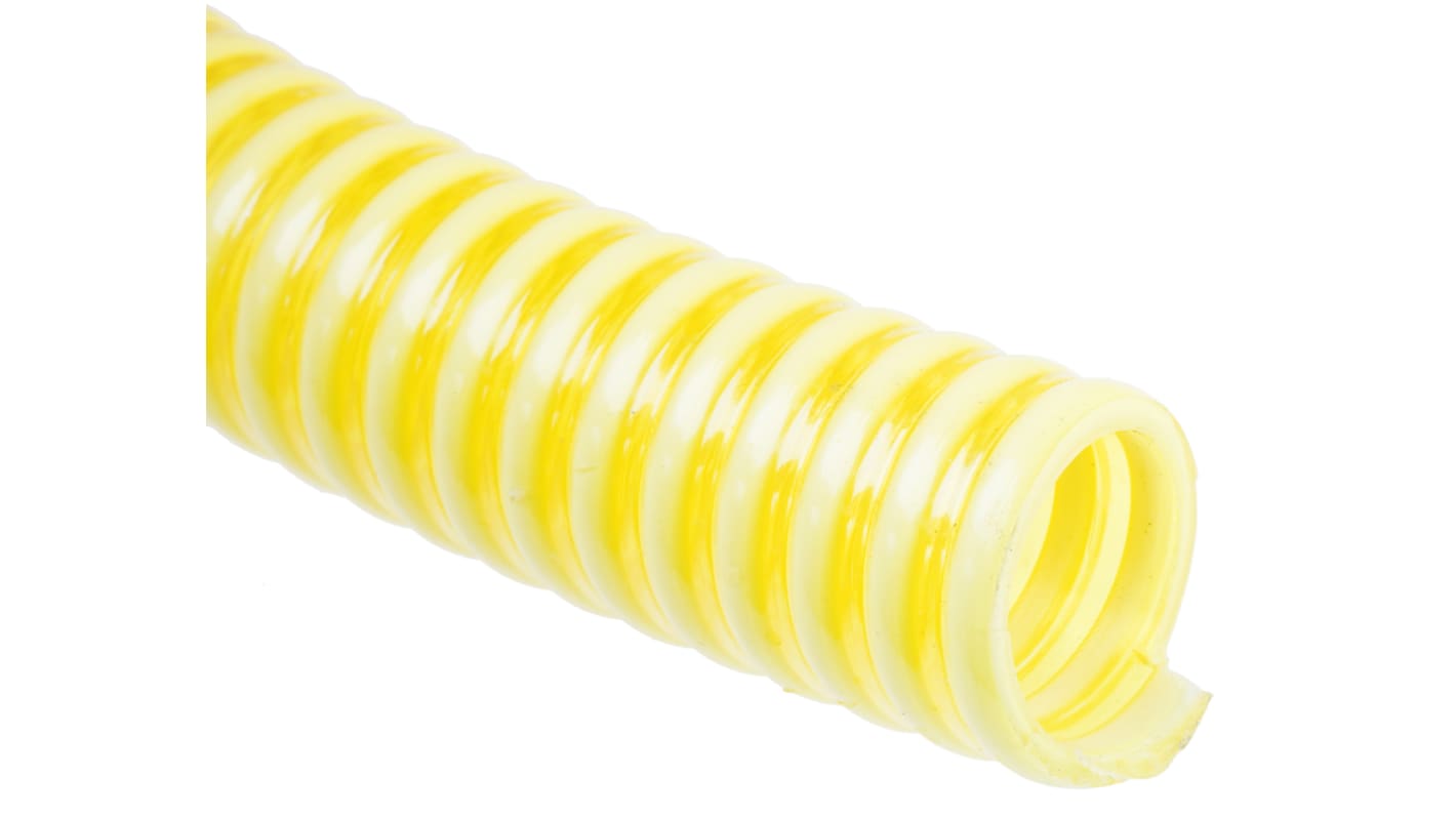 RS PRO PVC, Hose Pipe, 19mm ID, 24.6mm OD, Yellow, 10m