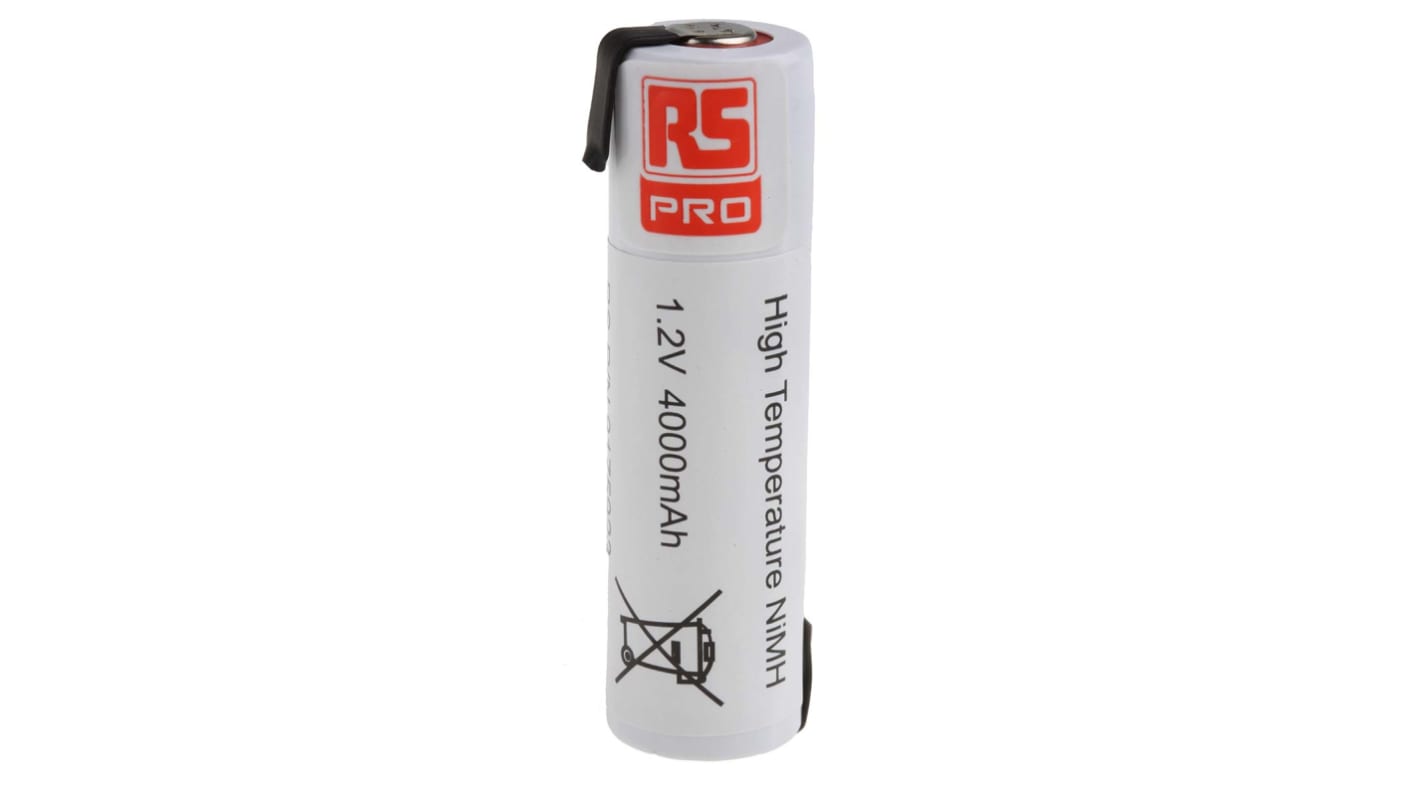 RS PRO RS PRO, 1.2V, 18670, NiMH Rechargeable Battery, 4Ah