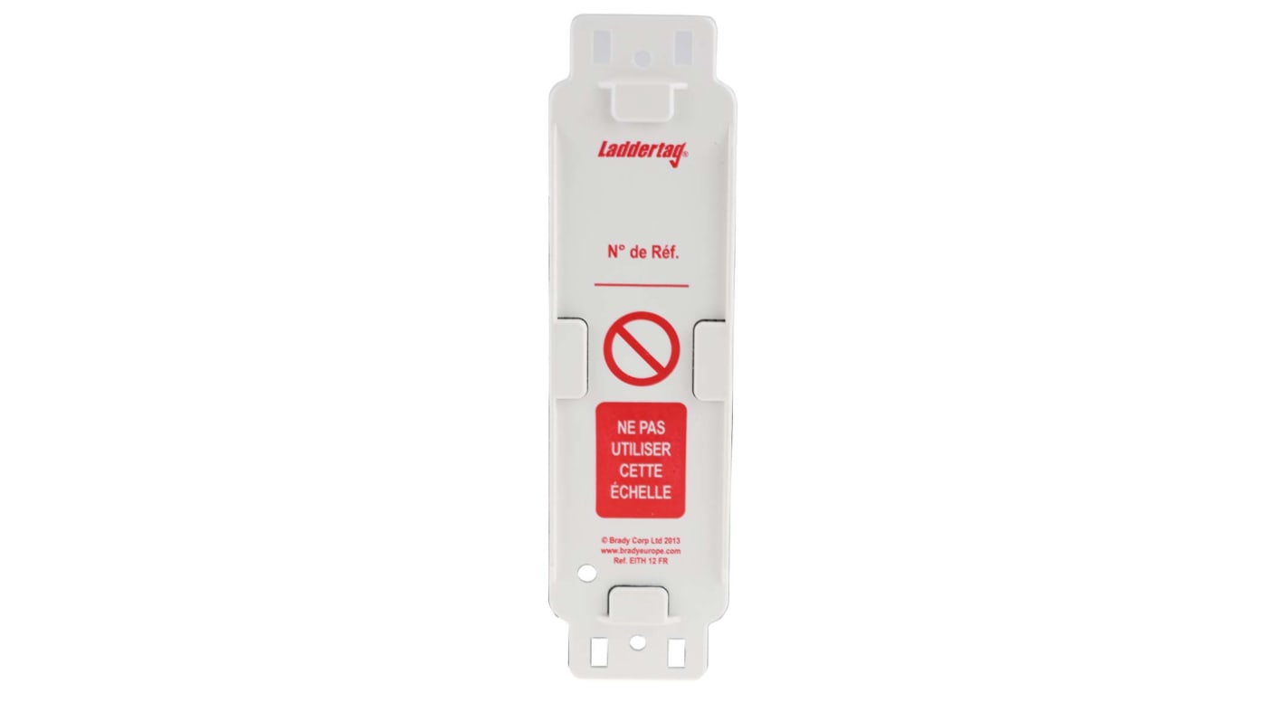Brady Safety Ladder Tag, French Language, 10 per Pack